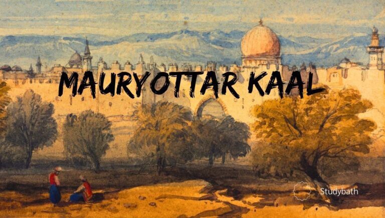 मौर्य वंश के बाद शुंग वंश ने राज्य स्थापित किया।