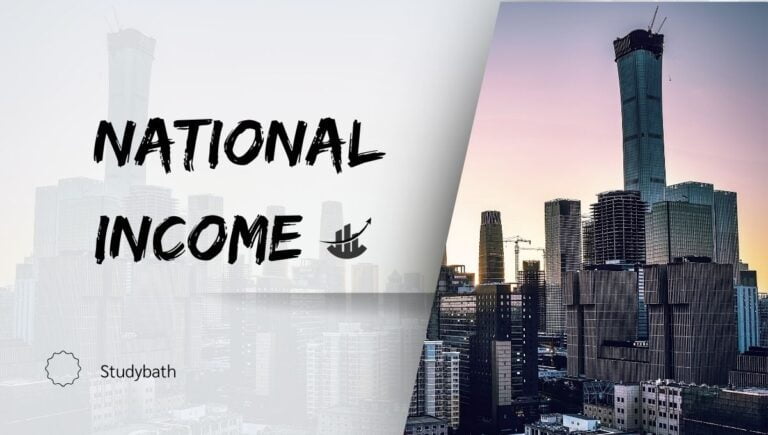 राष्ट्रीय आय से तात्पर्य अर्थव्यवस्था द्वारा पूरे वर्ष के दौरान अन्तिम तौर पर उत्पादित वस्तुओं व सेवाओं के शुद्ध मूल्य के योग से होता है। इसमें विदेशों से अर्जित शुद्ध आय भी शामिल होती है।