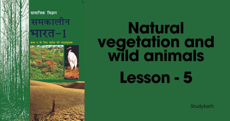 प्राकृतिक वनस्पति तथा वन्य प्राणी