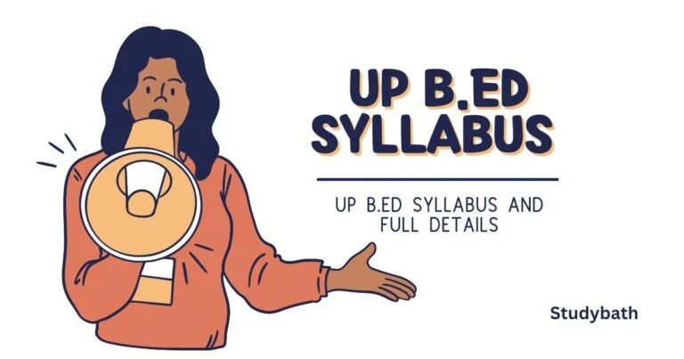 UP B.Ed Syllabus