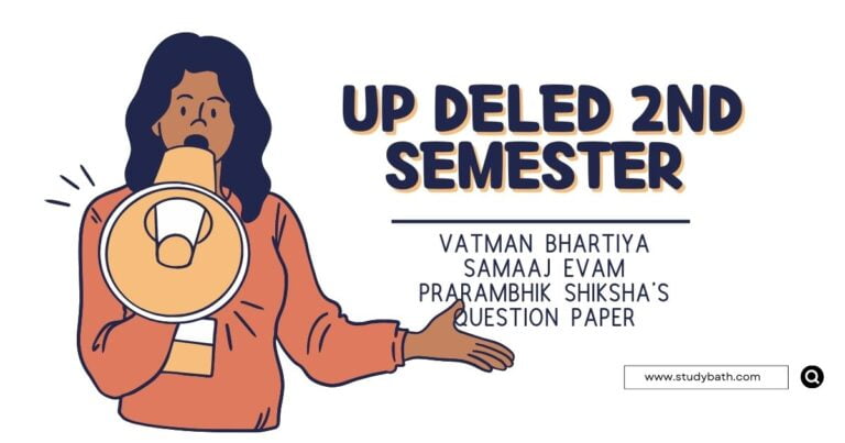 UP DELED 2nd Semester Vartman Bhartiya Samaj
