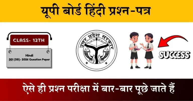 Class 12 Hindi 301(DB) Question Paper 2024